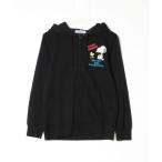 [PEANUTS] Zip выше Parker M черный женский 