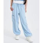 ワイドパンツ パンツ カラフルラインカーゴパンツ キッズ 子供服 女の子