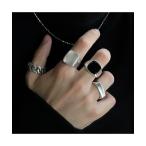  кольцо кольцо [Bls][ZA][Bling Leads] серебряное кольцо SET мужской женский 