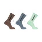 サロモン salomon 靴下 EVERYDAY CREW 3-PACK　LC3067500 メンズ レディース