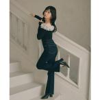 ジーンズ デニム デニムパンツ 「乃木坂46 一ノ瀬美空さん・池田瑛紗さん着用」ぷりぷりヒップデニムフレアパンツ 秋服 レディース