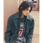コート ジャケット GUESS JEANS Faux Leather Jacket ヒョンジン メンズ