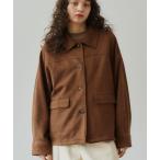 コート アウター suede blouson/スエードブルゾン レディース
