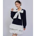ワンピース 「=LOVE 大場花菜さん着用」ビッグリボン