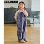 サロペット オーバーオール 「リンク」マルチボーダーサロペット キッズ 子供服 男の子 女の子