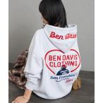 パーカー 裏起毛 「WEB限定」「BEN DAVIS/ベンデイビス」 HEARTS バックロゴ刺繍スウェットパーカー レディース メンズ