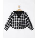 tシャツ 「120-150cm」チェックドッキングトップス キッズ 子供服 女の子