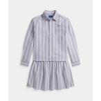 ラルフローレン ストライプド コットン オックスフォード シャツ ＆ スカート キッズ 子供服 女の子