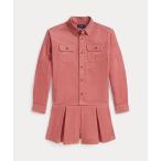 ラルフローレン コットン コーデュロイ シャツ ＆ キュロット ショートパンツ キッズ 子供服 女の子