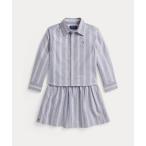 ラルフローレン ストライプド コットン オックスフォード シャツ ＆ スカート キッズ 子供服 女の子