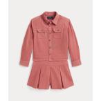 ラルフローレン コットン コーデュロイ シャツ ＆ キュロット ショートパンツ キッズ 子供服 女の子