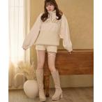  брюки [Belle Charme]Cross Ribbon Knit Pants женский 