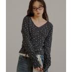 tシャツ flower wrap lace top / 花柄ラップレーストップス レディース