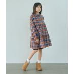 ワンピース チェック ティアードワンピース / キッズ 100cm-160cm キッズ 子供服 女の子