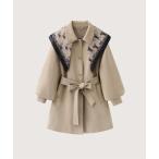  тренчкот пальто Puff Lantern Sleeve Waisted Trench Coat With Moveable Shawl/ удален возможность шаль имеется пуховка фонарь рукав талия Shape to...