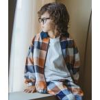 コート アウター 「おそろい」レトロチェック柄シャツジャケット キッズ 子供服 男の子