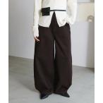 ワイドパンツ パンツ 2WAYツイルボリュームパンツ レディース