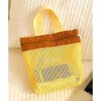  сумка Pochi Pouch/[bai цвет ] держать рука имеется сетка spa сумка / цвет блок сетка сумка женский 