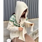  muffler палантин [ISOOK / лёд -] альпака Touch полет вязаная шапка / капот muffler вязаный muffler балаклава защита горла "neck warmer" темный b...