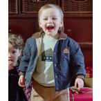 ブルゾン アウター クッキーリバーシブル軽量パデットジャケット キッズ 子供服 男の子 女の子