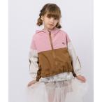 マウンテンパーカー アウター 配色バイカラーナイロンパーカー キッズ 子供服 女の子