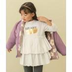 チュニック 「防汚」カットティアード長袖チュニック キッズ 子供服 女の子