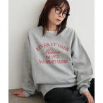 tシャツ 「WEB限定」ロゴ刺繍スウェットプルオーバー レディース