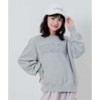 トレーナー 生地ロゴトレーナー キッズ 子供服 女の子