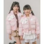 ダウン アウター 「CHIPIE」”軽ポカ”ビッグリボンショート中綿ジャケット キッズ 子供服 女の子