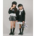 ワンピース 「CHIPIE/シピ」(取り外し可能タイ付)ワンポイントロゴ刺繍ドッキングワンピース キッズ 子供服 女の子