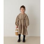 ワンピース フランネルフラワーストライプティアードワンピース キッズ 子供服 女の子