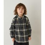 ブラウス シャツ フランネルチェックリラックスシャツ キッズ 子供服 男の子