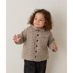 コート アウター フランネルチェック中綿ベビージャケット キッズ 子供服 男の子 女の子