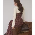  One-piece knit docking lace up dress / вязаный do gold Grace выше One-piece 