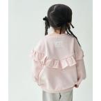 tシャツ 「90-150cm」「マルチファンクション」ガールズフリル切り替えトレーナー キッズ 子供服 女の子