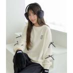 トレーナー 「puchily プチプラライン」袖りぼんトレーナー キッズ 子供服 女の子