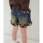 パンツ 裾ボアショートパンツ キッズ 子供服 女の子