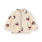 ブルゾン アウター 「かるふわ」ジャガードボアジャケット キッズ 子供服 女の子