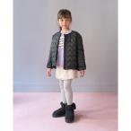 キルティング ブルゾン アウター 「かるふわ」ハートキルティングパフジャケット（収納ポーチつき） キッズ 子供服 女の子