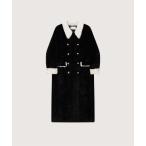  мутоновое пальто боа пальто Contrast White Fur Double Breasted Boa Coat/ Contrast белый мех двойной breast боа пальто женский 