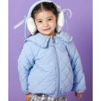 キルティング ブルゾン アウター ボア リボンモチーフキルトタフタ＆ボアリバーシブルジャケット(80~130cm) キッズ 子供服 女の子
