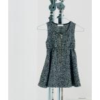 ワンピース ツィードフレアドレス（90-140cm） キッズ 子供服 女の子
