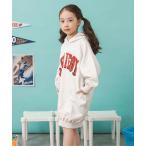 ワンピース 「リンク」カレッジパーカーワンピース キッズ 子供服 女の子
