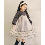 ワンピース 入園式 メローチュールドッキングワンピース キッズ 子供服 女の子