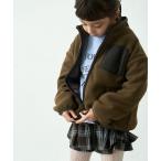 ブルゾン アウター 「90-150cm」配色デザインフリースZIPブルゾン キッズ 子供服 男の子 女の子