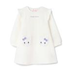 ワンピース うさぎ・ねこアップリケ　カットワンピース キッズ 子供服 女の子