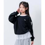 トレーナー 「puchily プチプラライン」ラインスリーブトレーナー キッズ 子供服 女の子