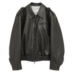 レザージャケット ライダース 「CLANE/クラネ」BULKY LINE SINGLE LEATHER JACKET /バルキーラインシングルレザージャケット レディース