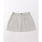ベビー 「Rylee+Cru」Pleated Denim Skirt Railroad Stripe