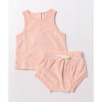 ベビー 「Quincy Mae」Terry Tank + Short Set Melon